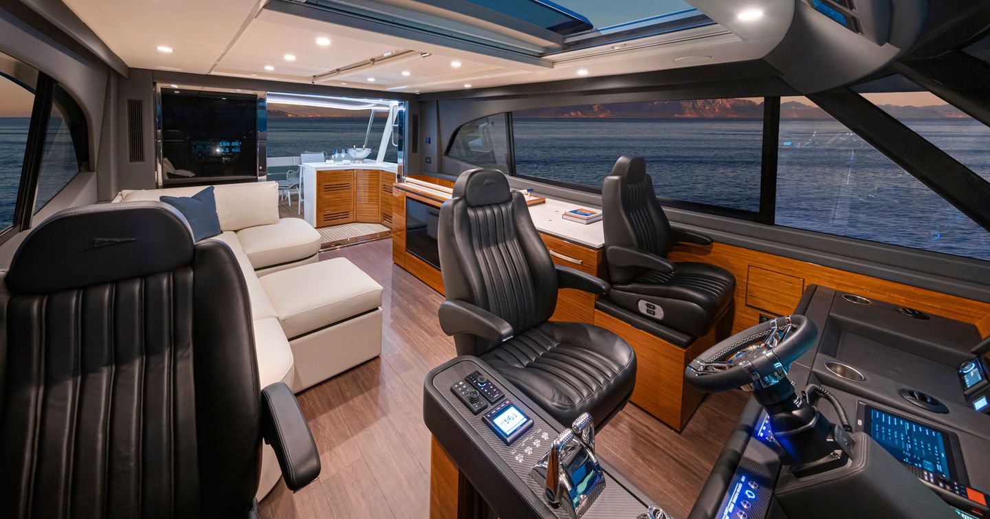Riviera-78-Motor-Yacht-Enclosed-Bridge-Deck-Review-skylounge-bridge