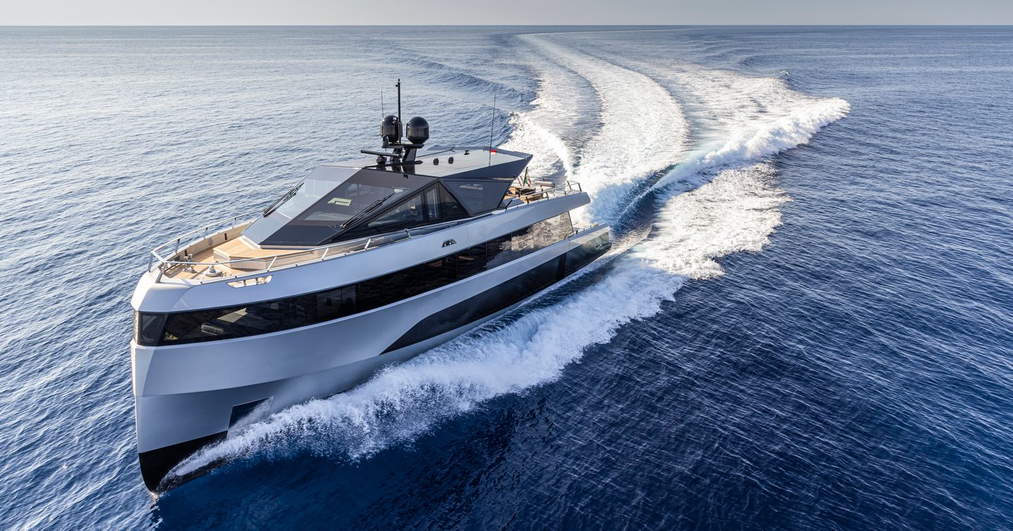 Wally wallywhy200 motor yacht under way 