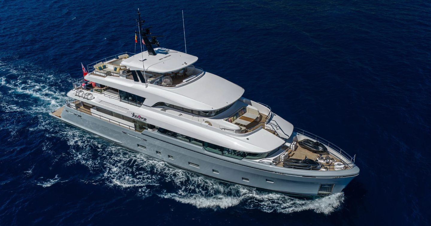 Moonen 122 Martinique Superyacht Lollipop under way 