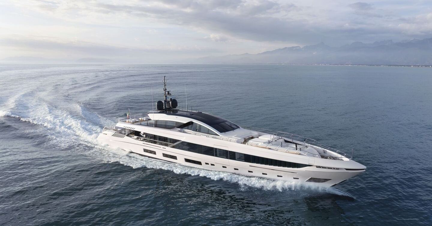 Mangusta GranSport 54 Superyacht Betsy under way 