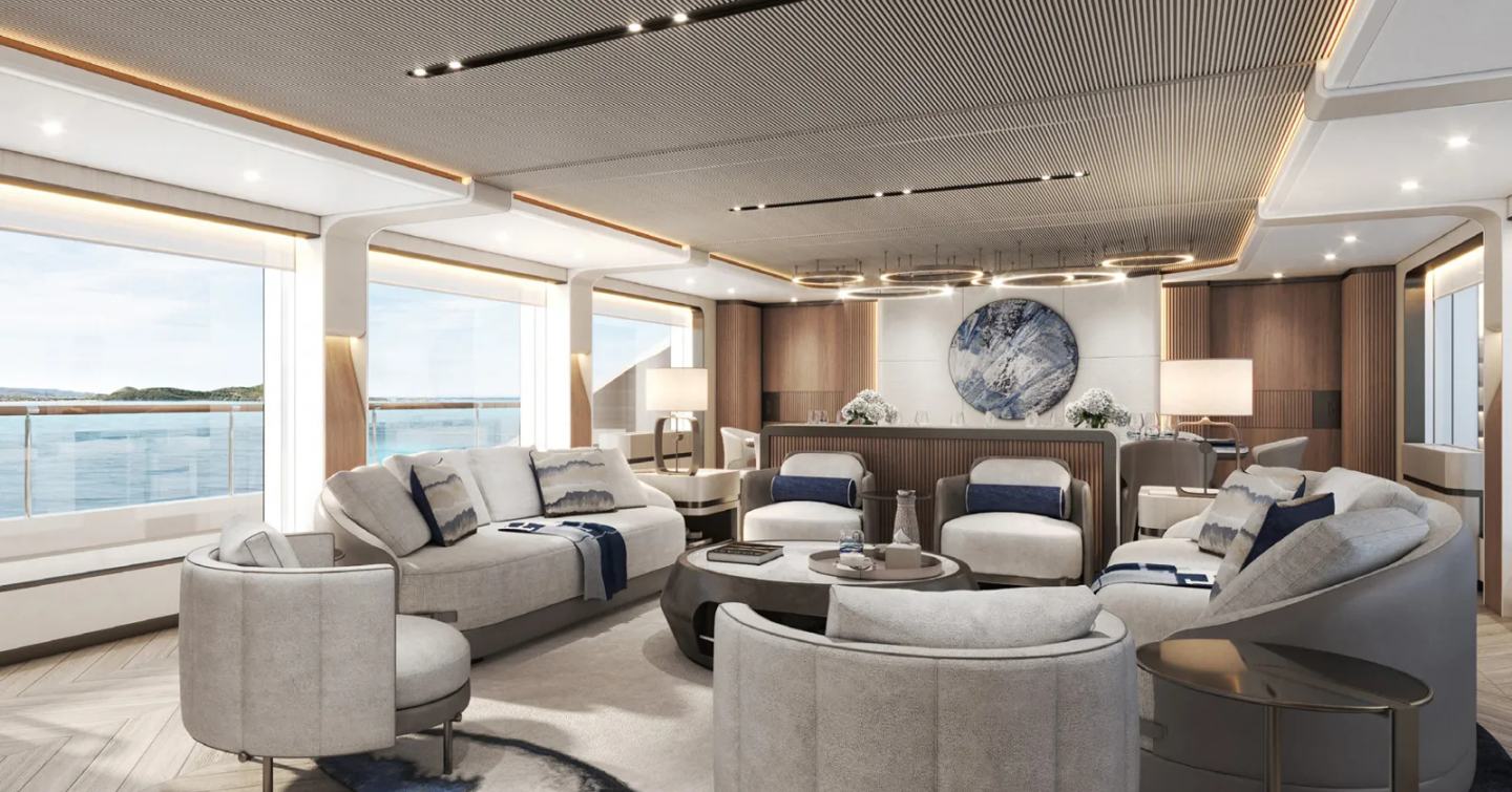 Rendering of the Majesty 145's interior seating 