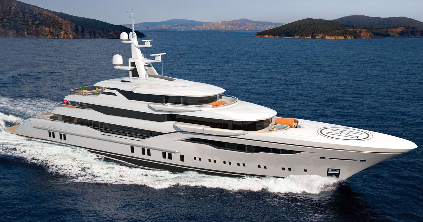 Bilgin 243 superyacht under way