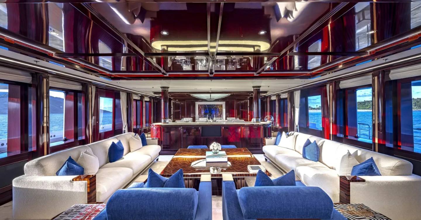 Feadship superyacht Rock.It saloon lounge 