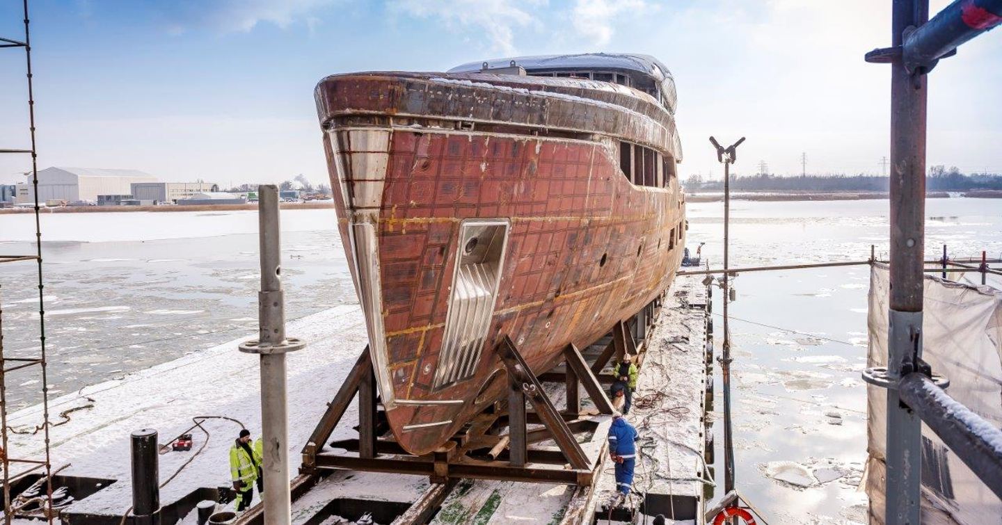 Conrad C144S entering outfitting hall