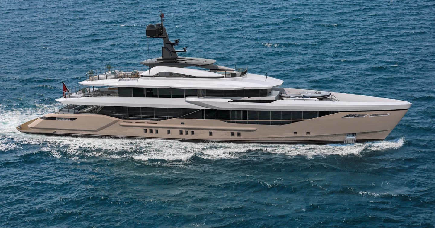 Bilgin 170 superyacht under way