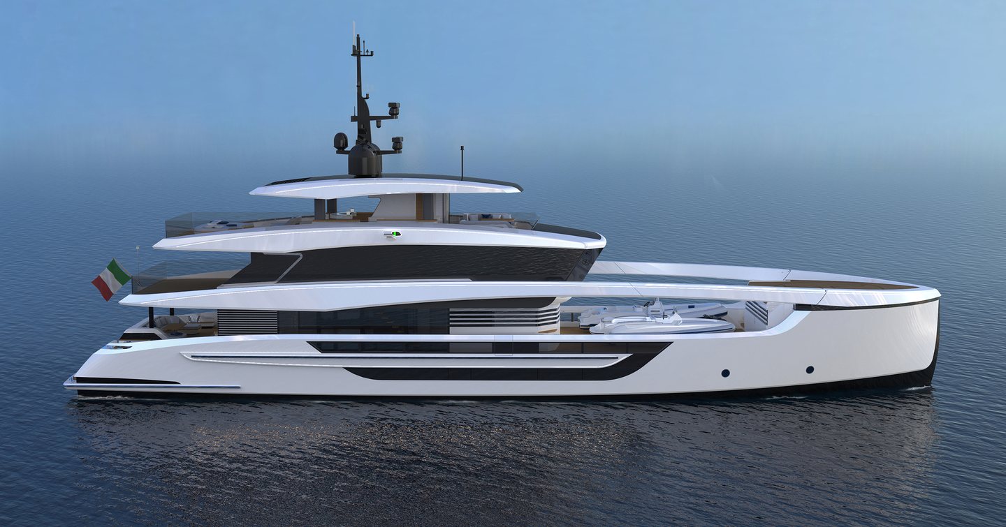 Rendering of superyacht Even Further