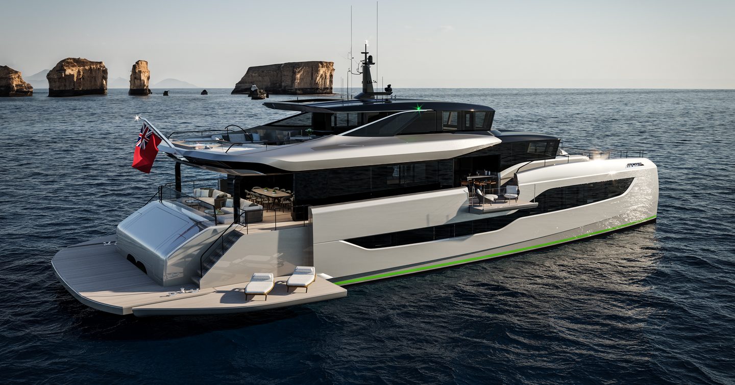 Rendering of Sunreef Ultima 122 catamaran