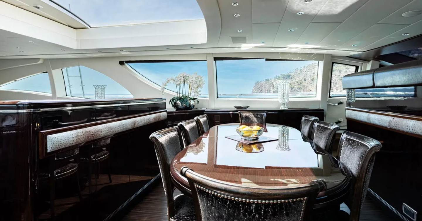 Motor yacht Plan As interior dining area 