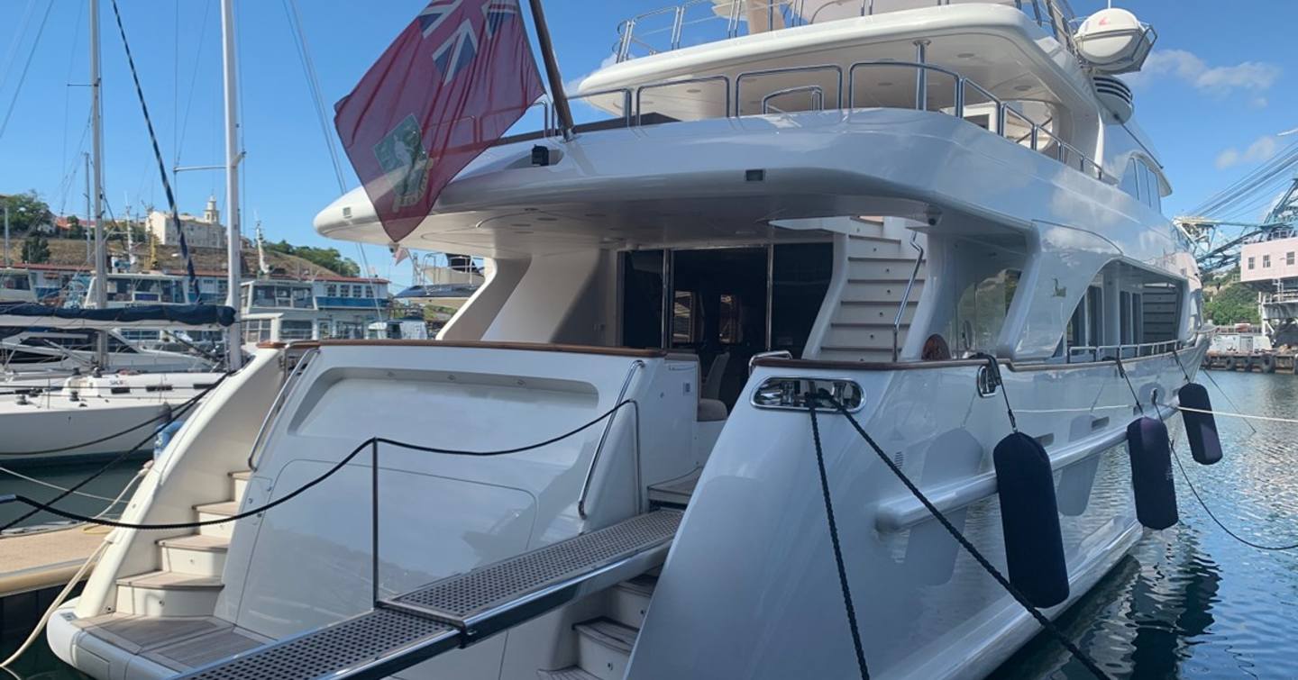 Superyacht Dream On II view of aft deck
