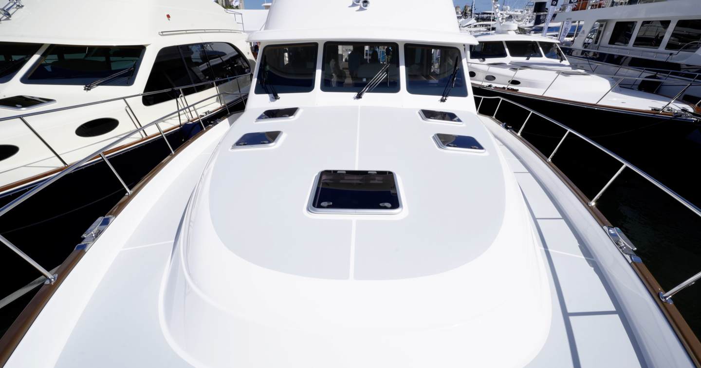 Grand-Banks-GB62-Flybridge-Review-foredeck