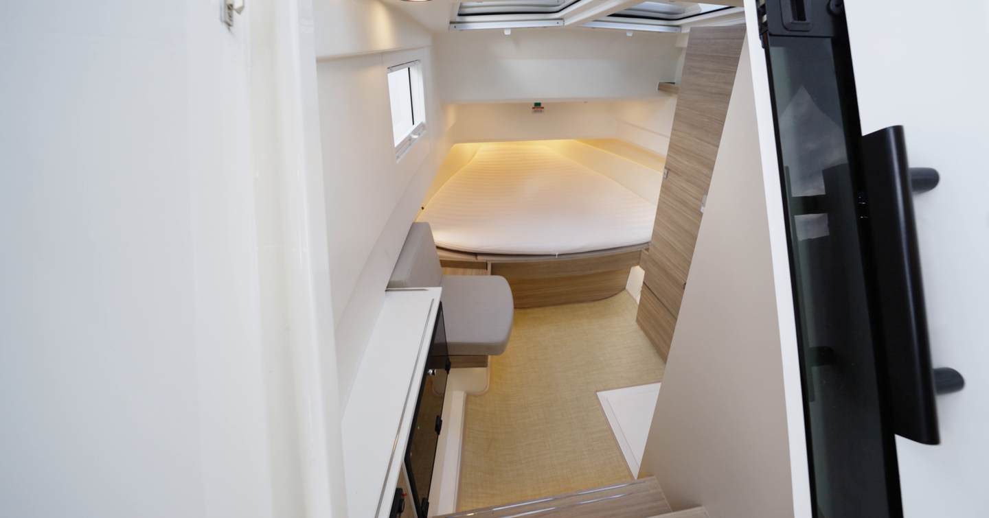 Saxdor-340-GTWA-Review-forward-cabin