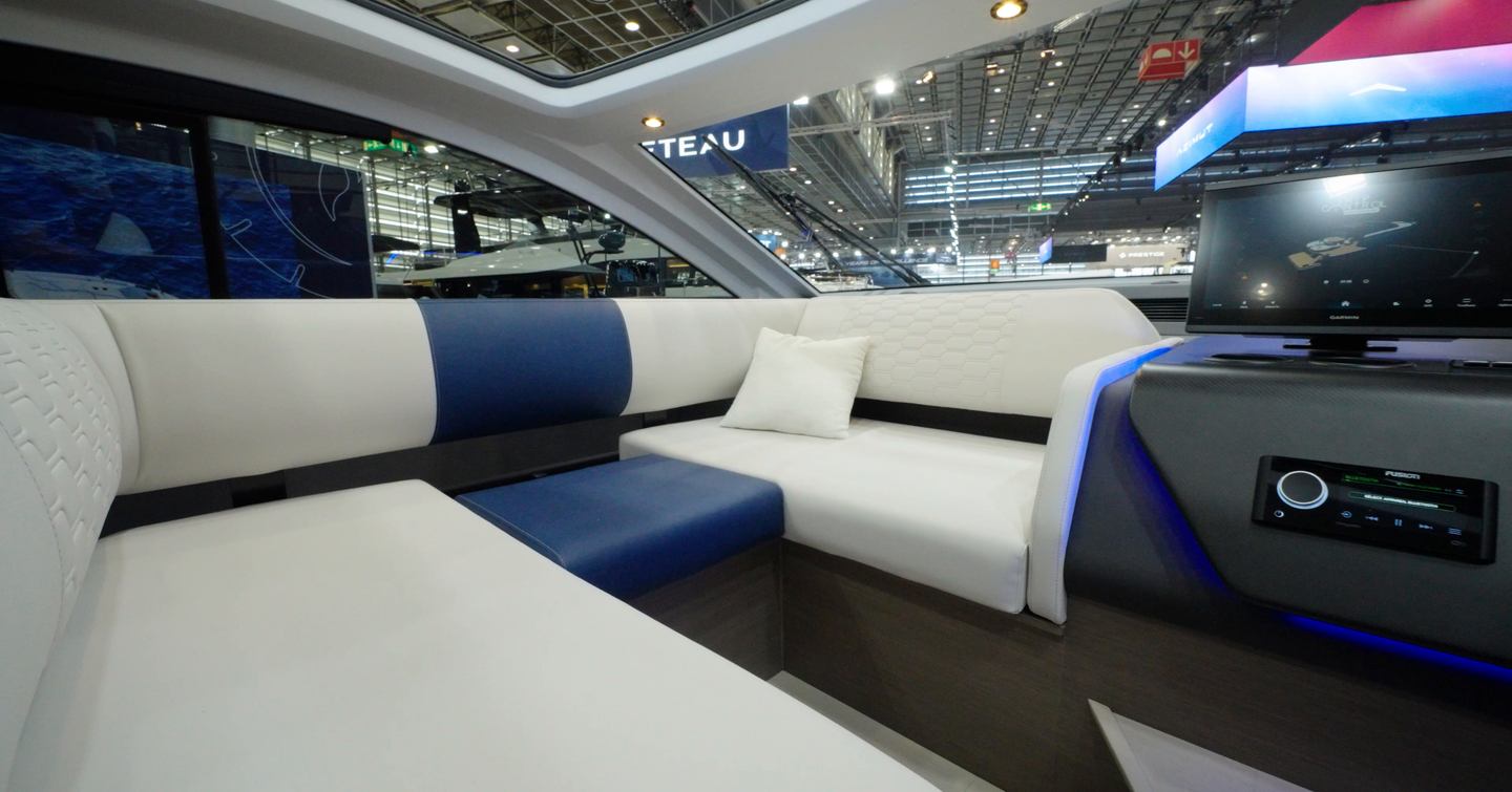 This small bench is the only indoor seating you get