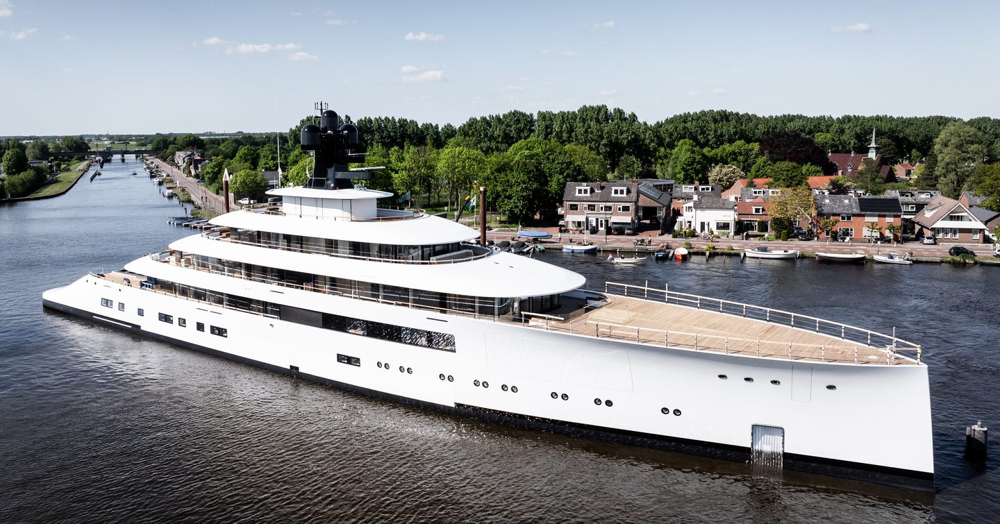Superyacht Feadship 824 at launch