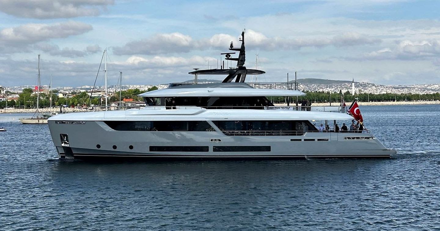 Superyacht Cabana at launch