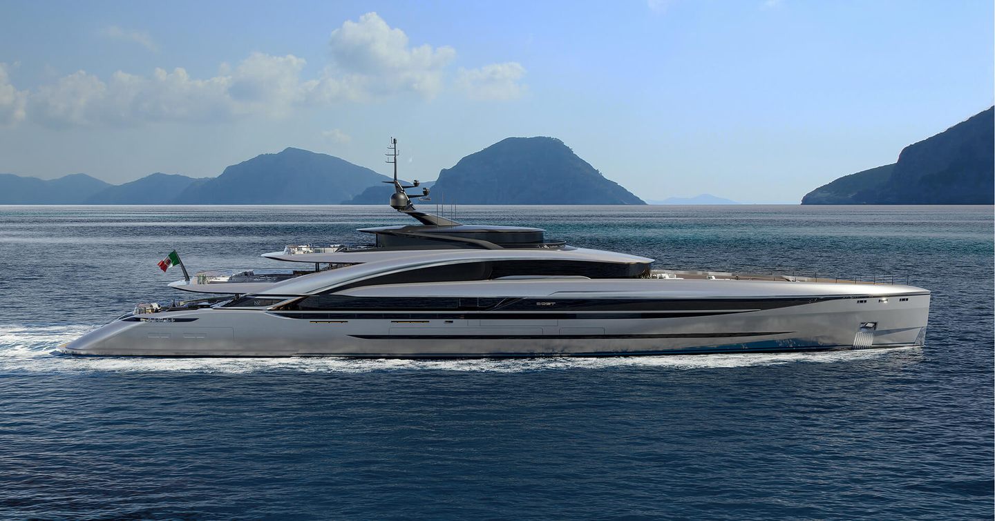 ISA Gran Turismo 80 Project Future Superyacht rendering