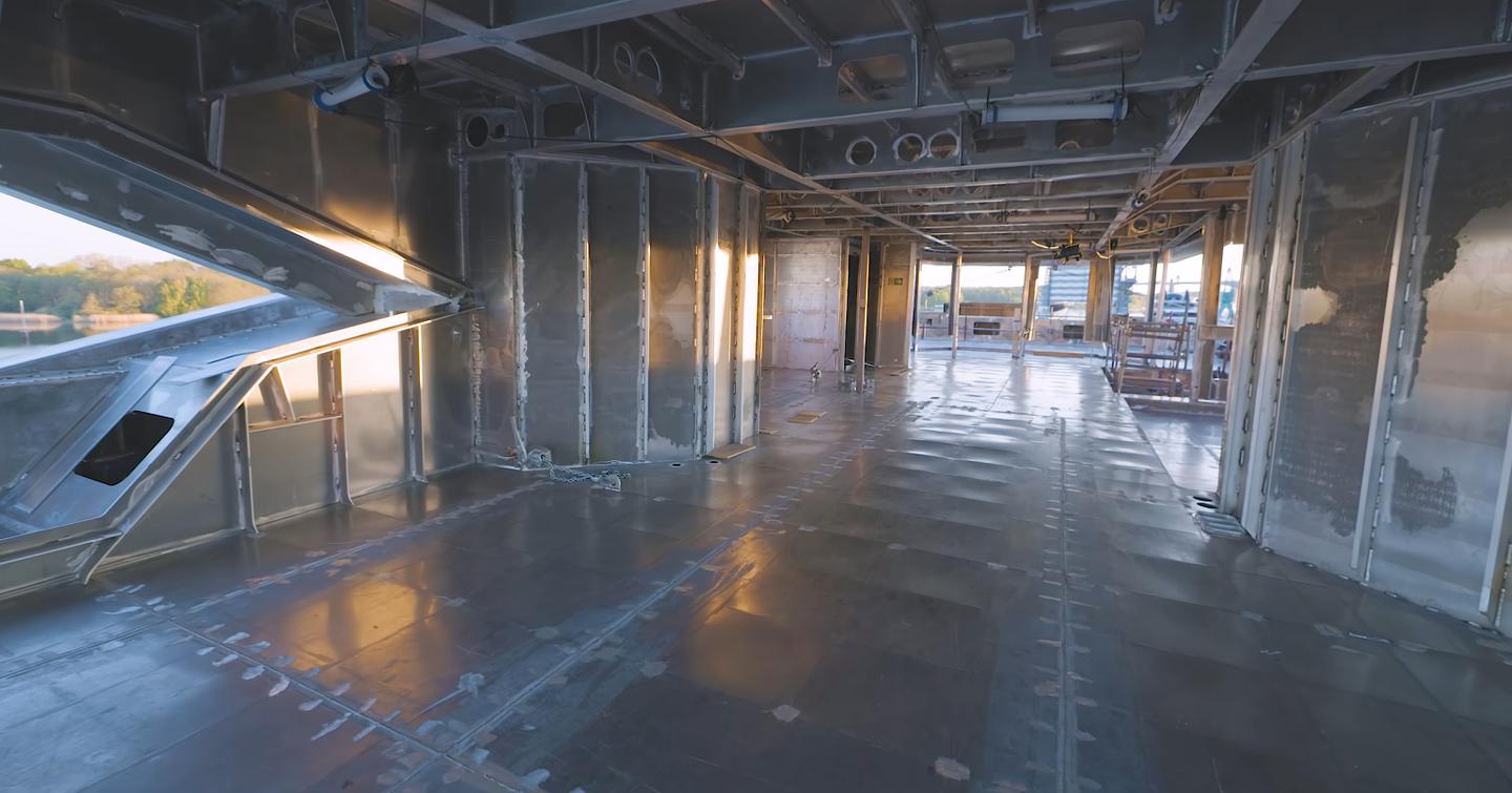 Lürssen Superyacht Project Ziggy interior pre-oufitting