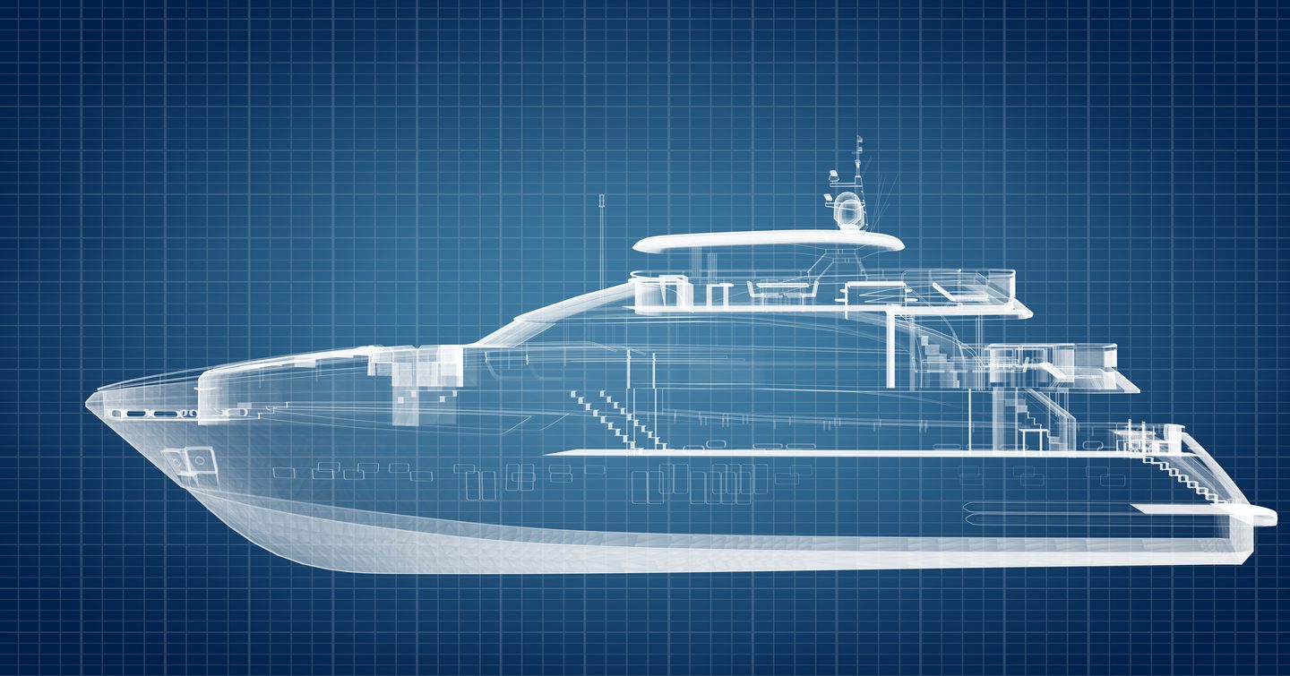 motor yacht blueprint