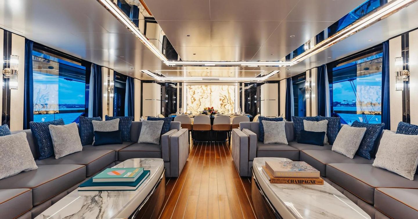 daybreak main saloon with lounge and dining area