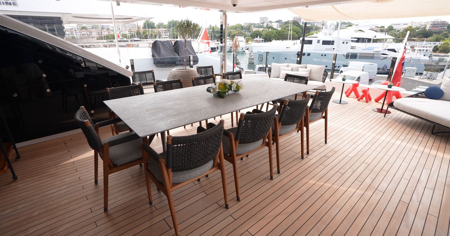 Custom-Line-Navetta-42-Review-upper-aft-deck-seating