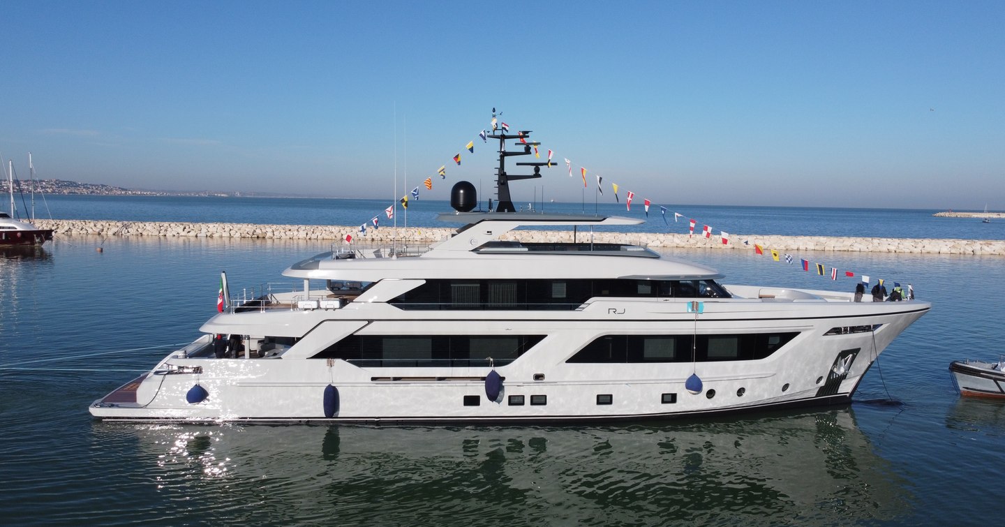 Superyacht RJ on the water