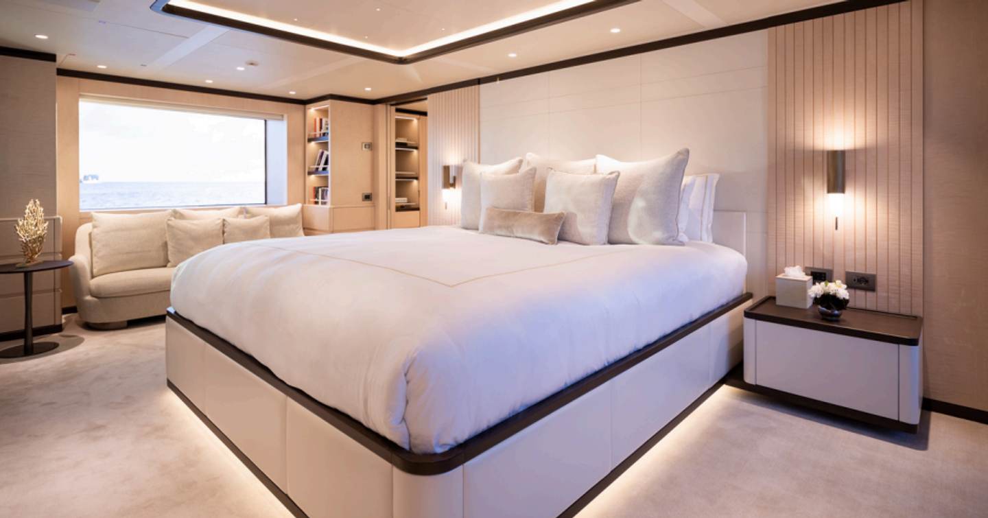Superyacht Mine Games bedroom
