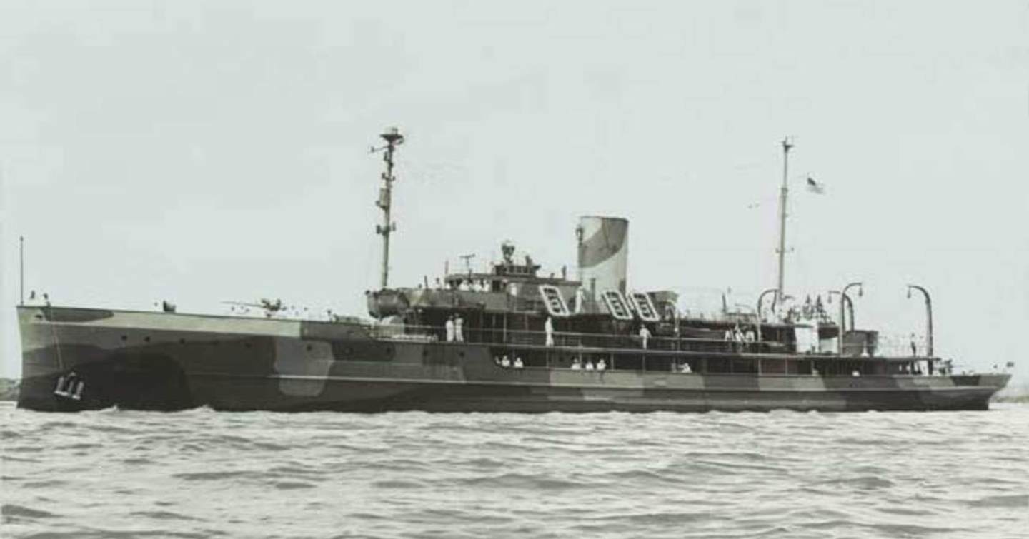 SS Delphone transformed into USS Dauntless during WW2