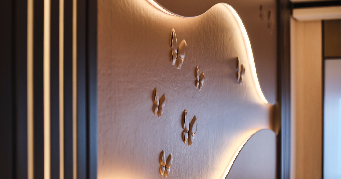 AB yacht Casa Bri Mare cabin wall 