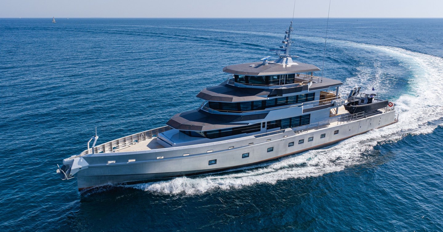 JFA Explorer Yacht Canoa under way 