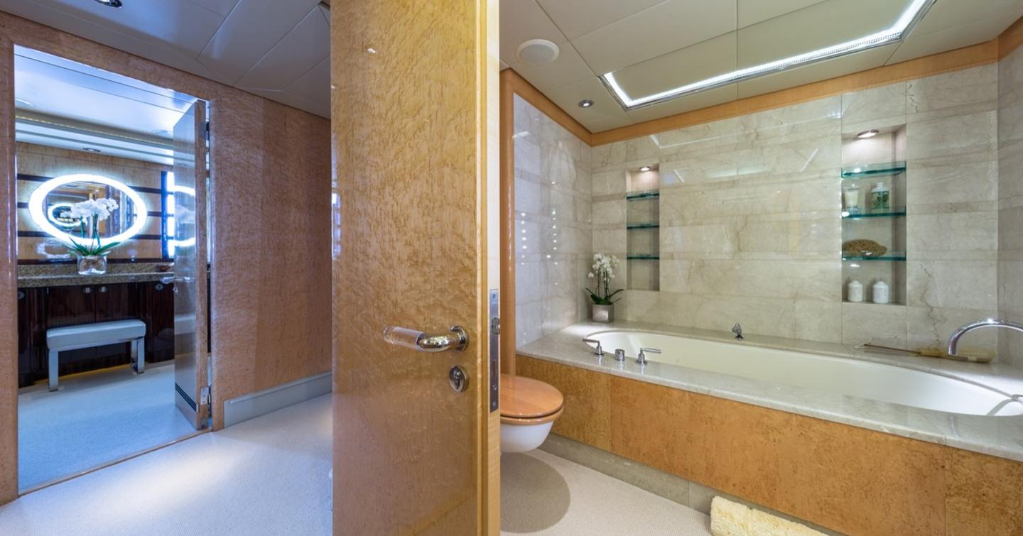 Blohm+Voss Superyacht Zeus cabin ensuite