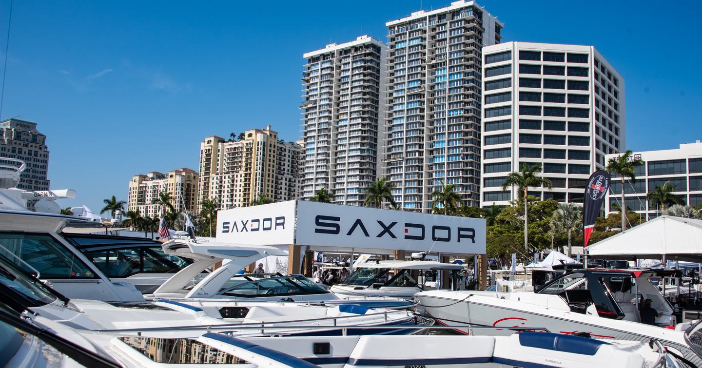 Saxdor stand at Palm Beach International Boat Show 2026 