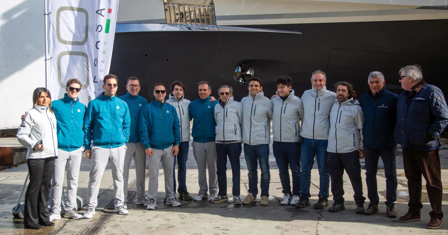 Codecasa team at Superyacht Pleiades launch