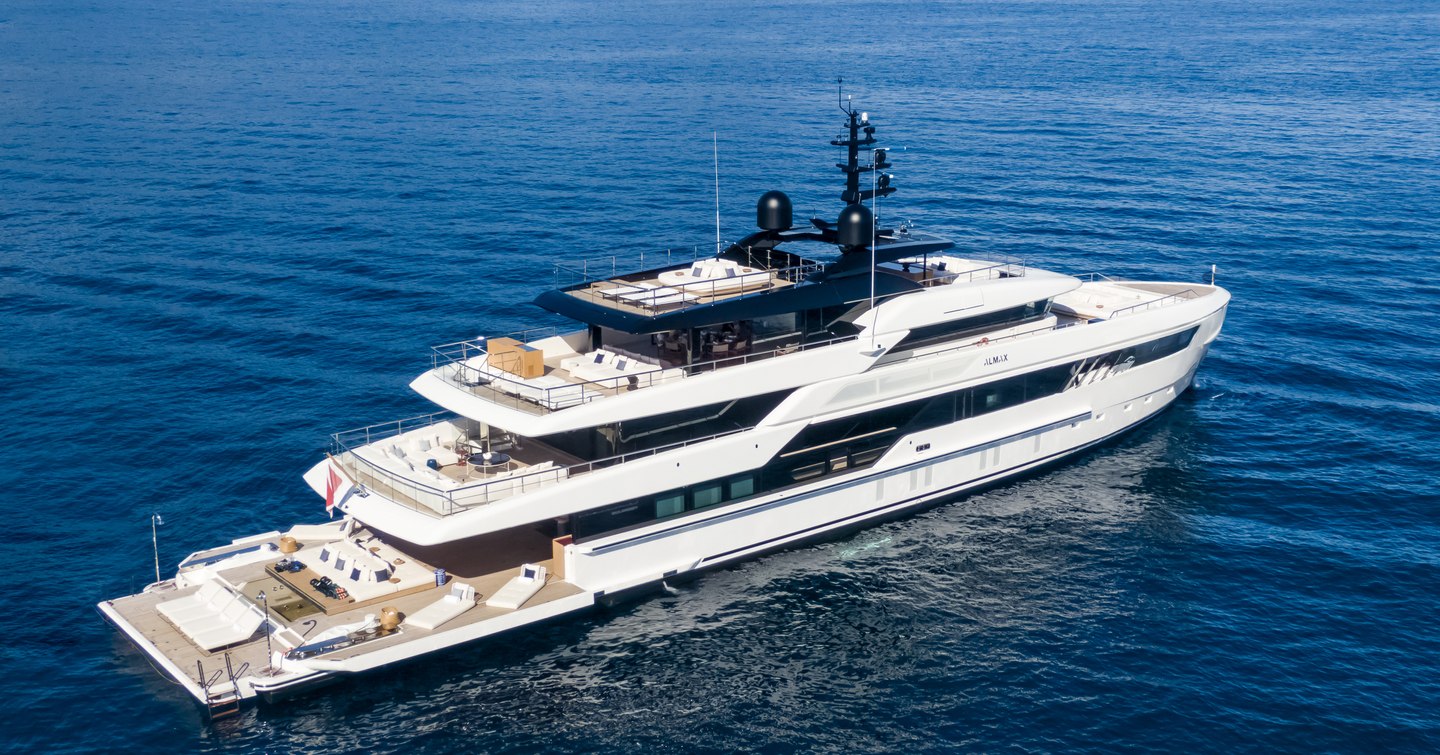 Superyacht Contigo at anchor 