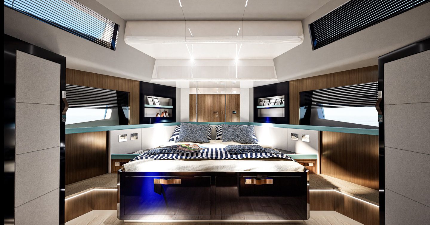Rendering of Apreamare Gozzo 48 Cabin boat double cabin