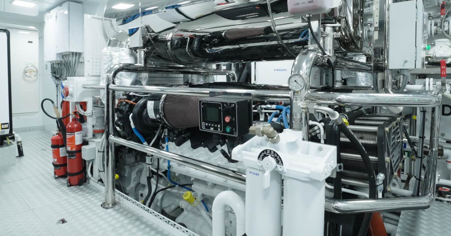 Bilgin-163-II-Review-engine-room-engine