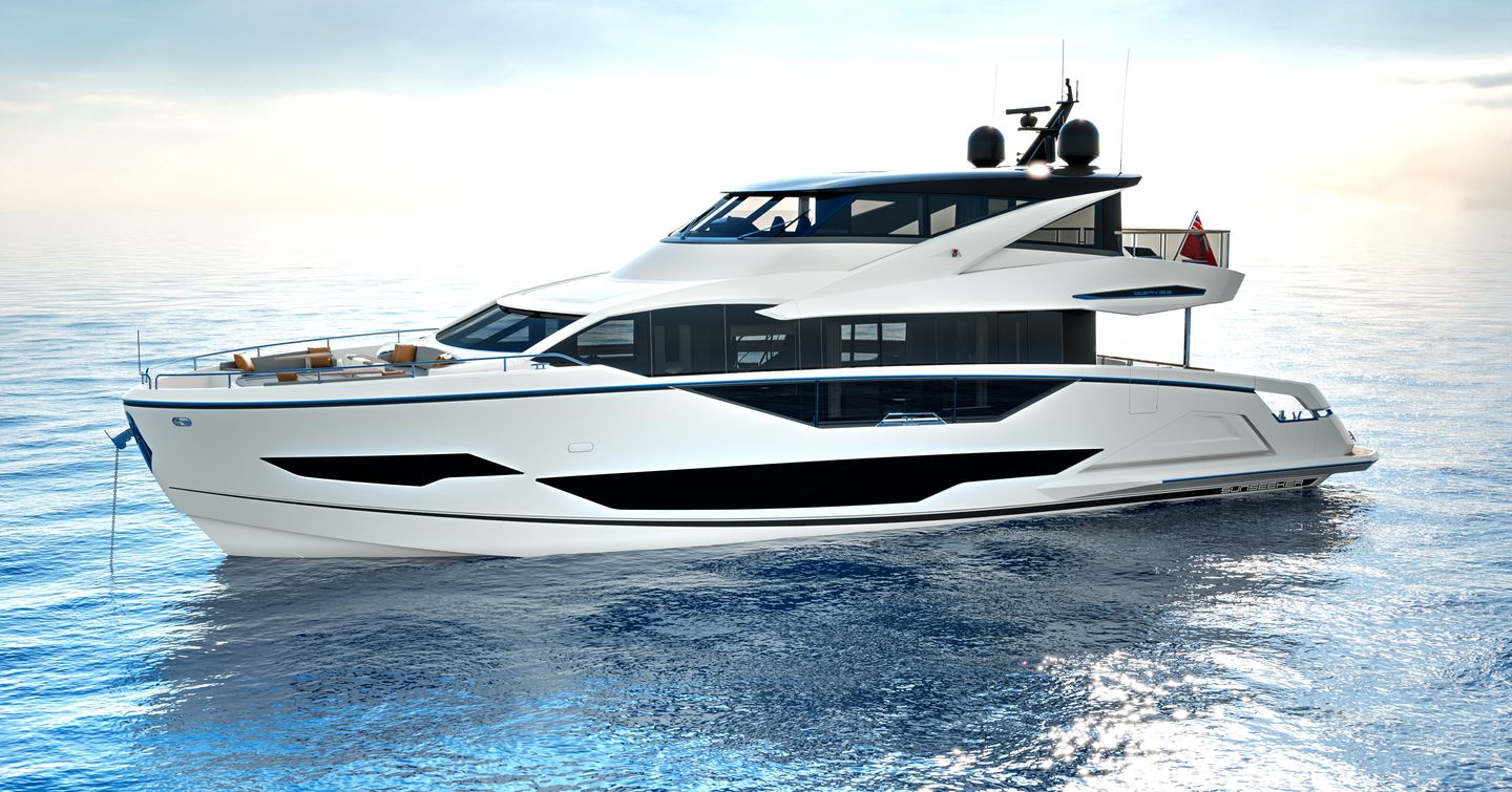 CGI impression of the Sunseeker Ocean 182