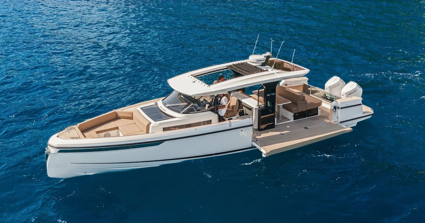 Rendering of Saxdor 400 GTS motor yacht 