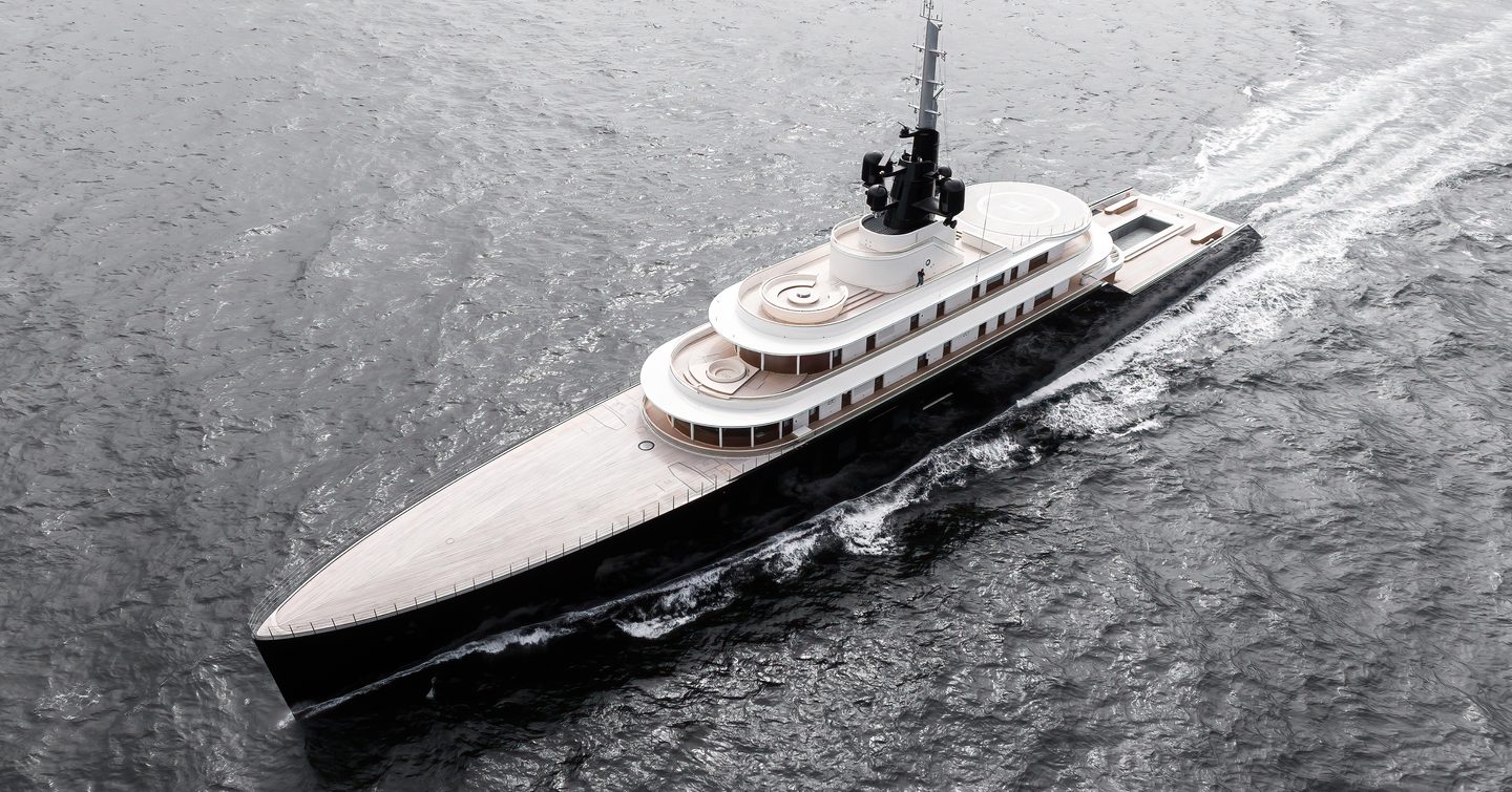Abeking & Rasmussen superyacht Liva under way 