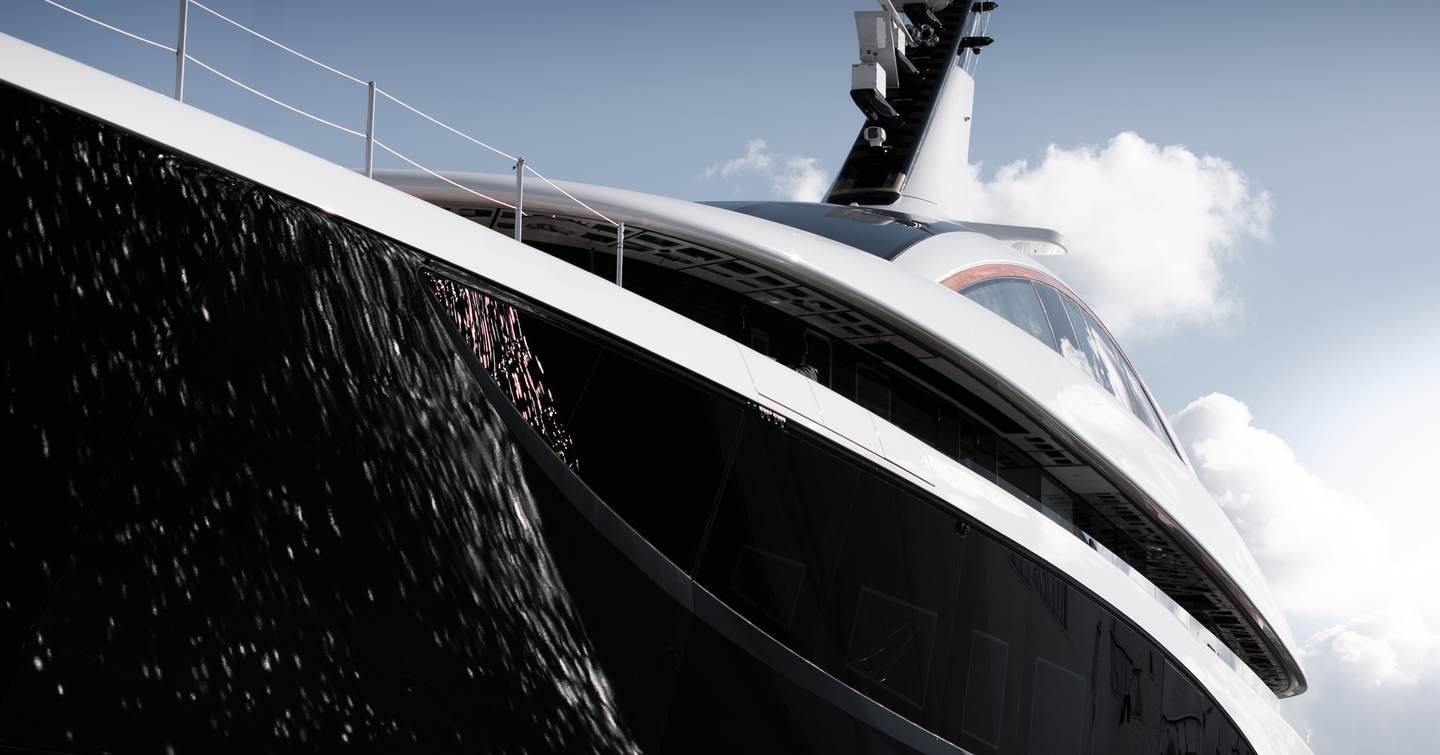 Close up of Superyacht Project 714