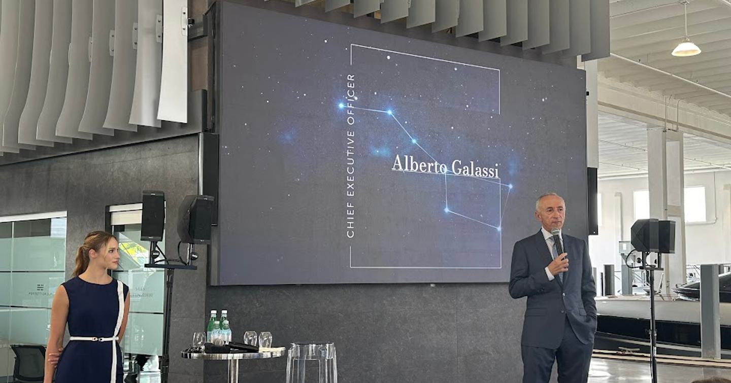 CEO of Ferretti Group Alberto Galassi at press conference