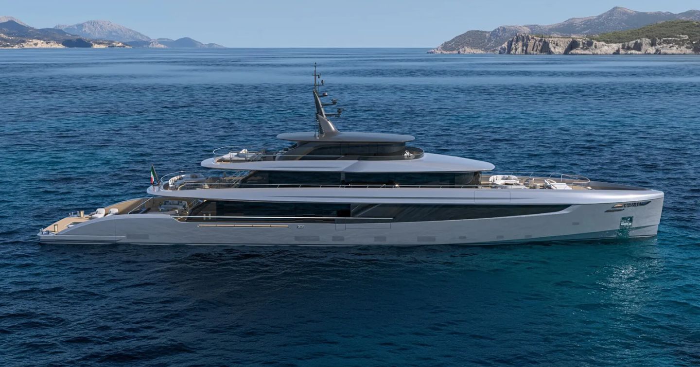 Baglietto custom 56m superyacht rendering 