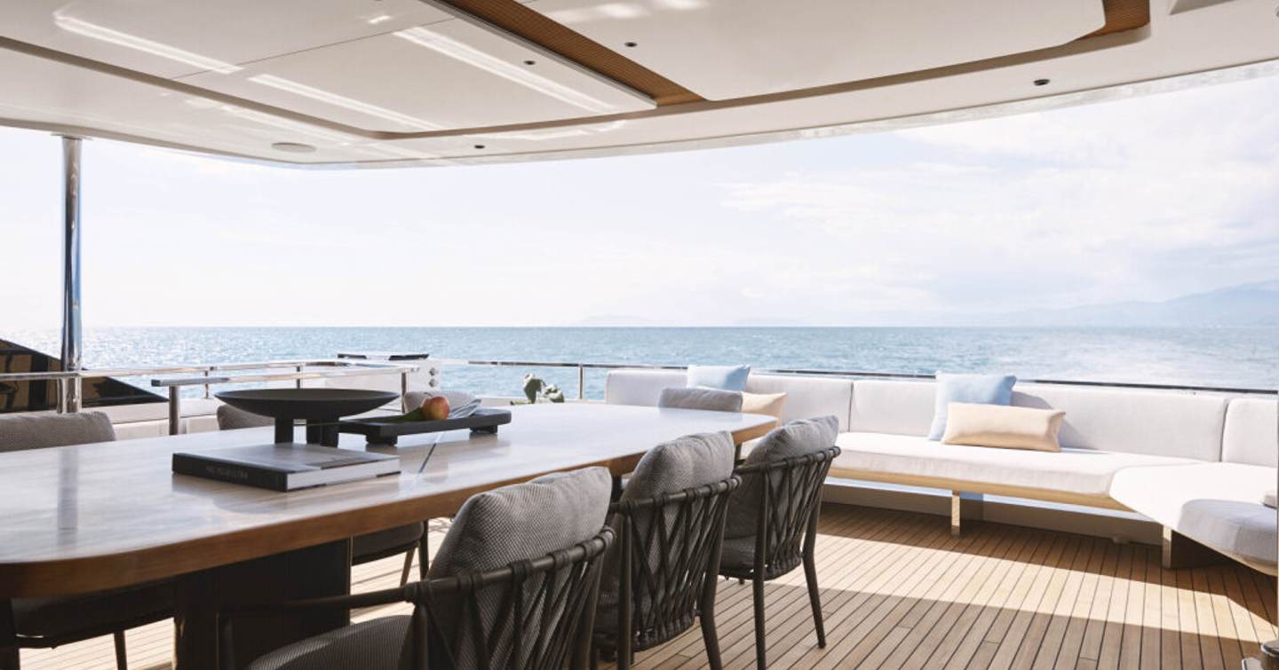 Azimut Grande Trideck motor yacht upper deck terrace
