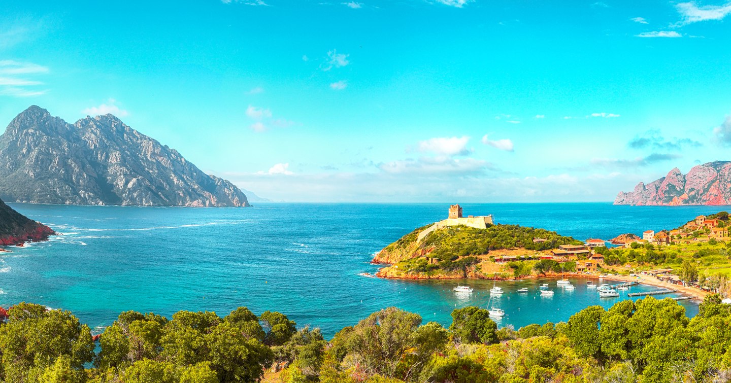 Girolata bay in natural reserve of Scandola 