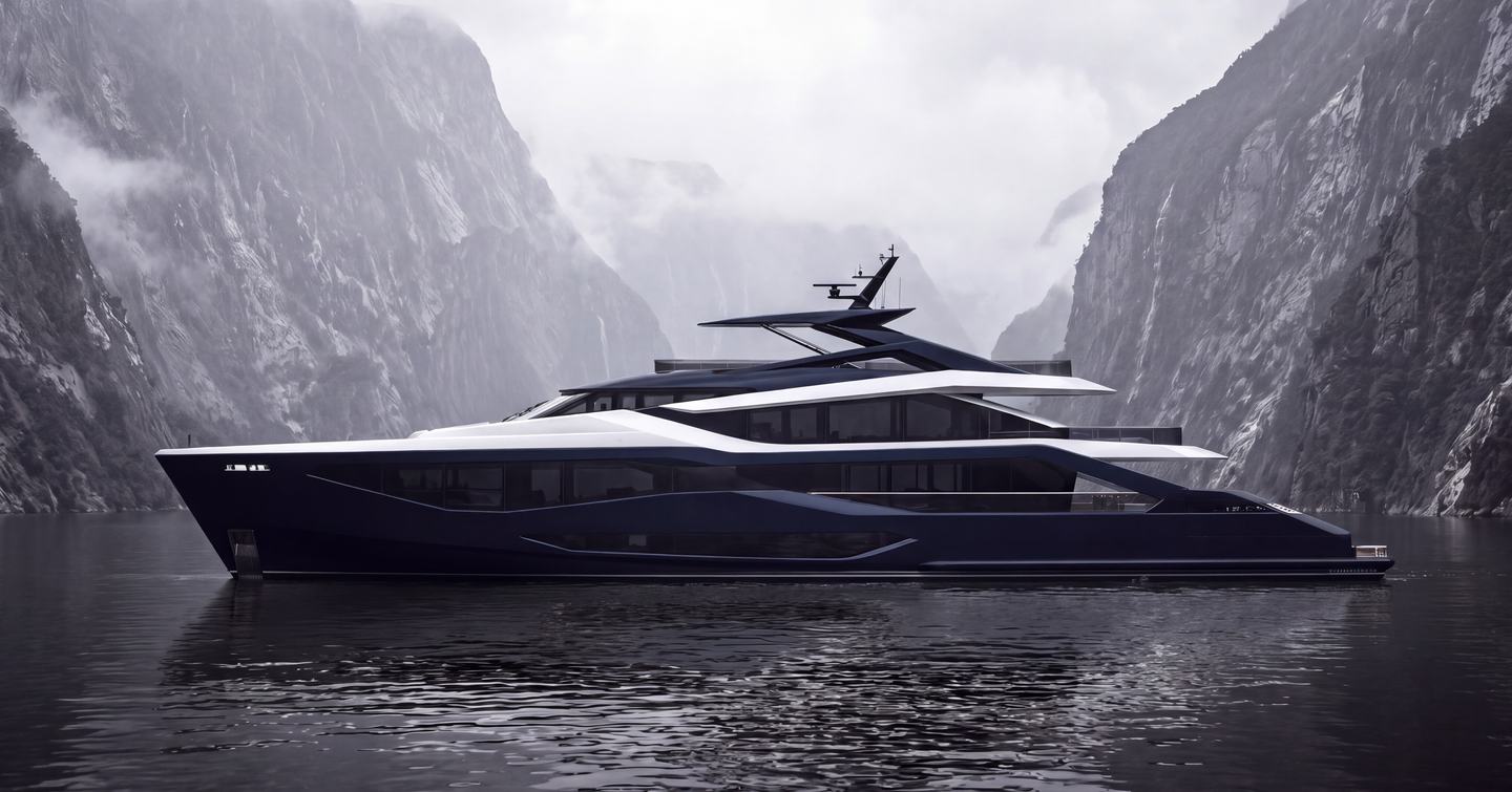 Sunseeker 45M superyacht rendering 