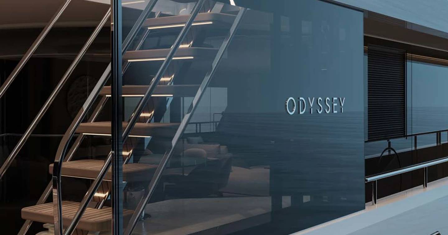  Princess motor yacht Odyssey 108 exterior close up 