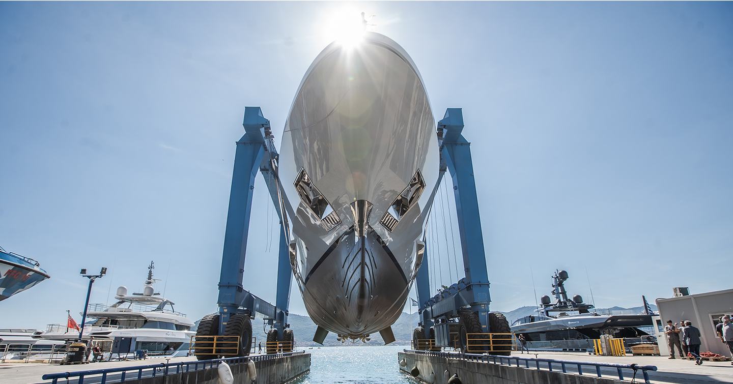 LION superyacht about to be launched