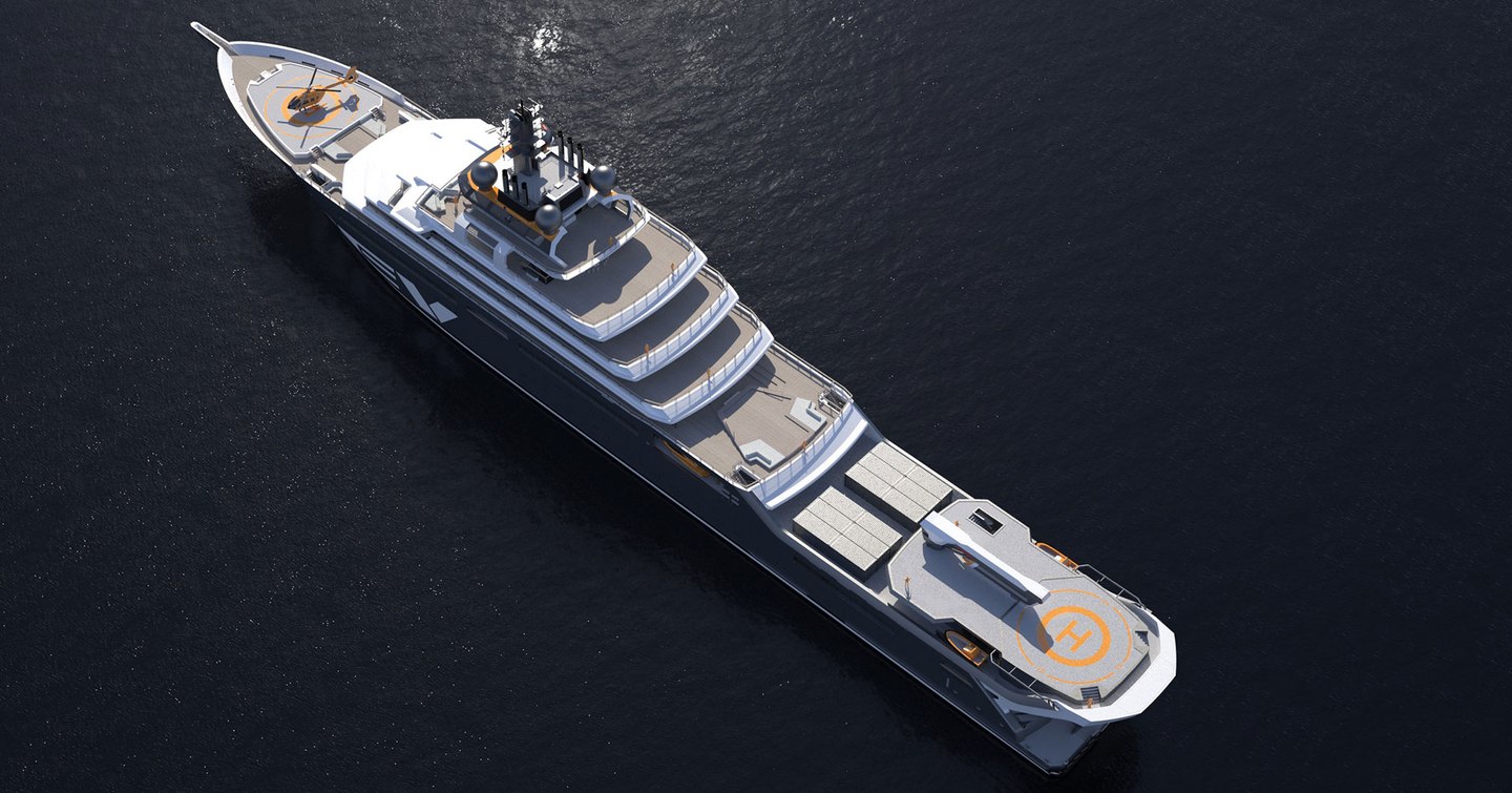 Hero shot of Superyacht REV Ocean