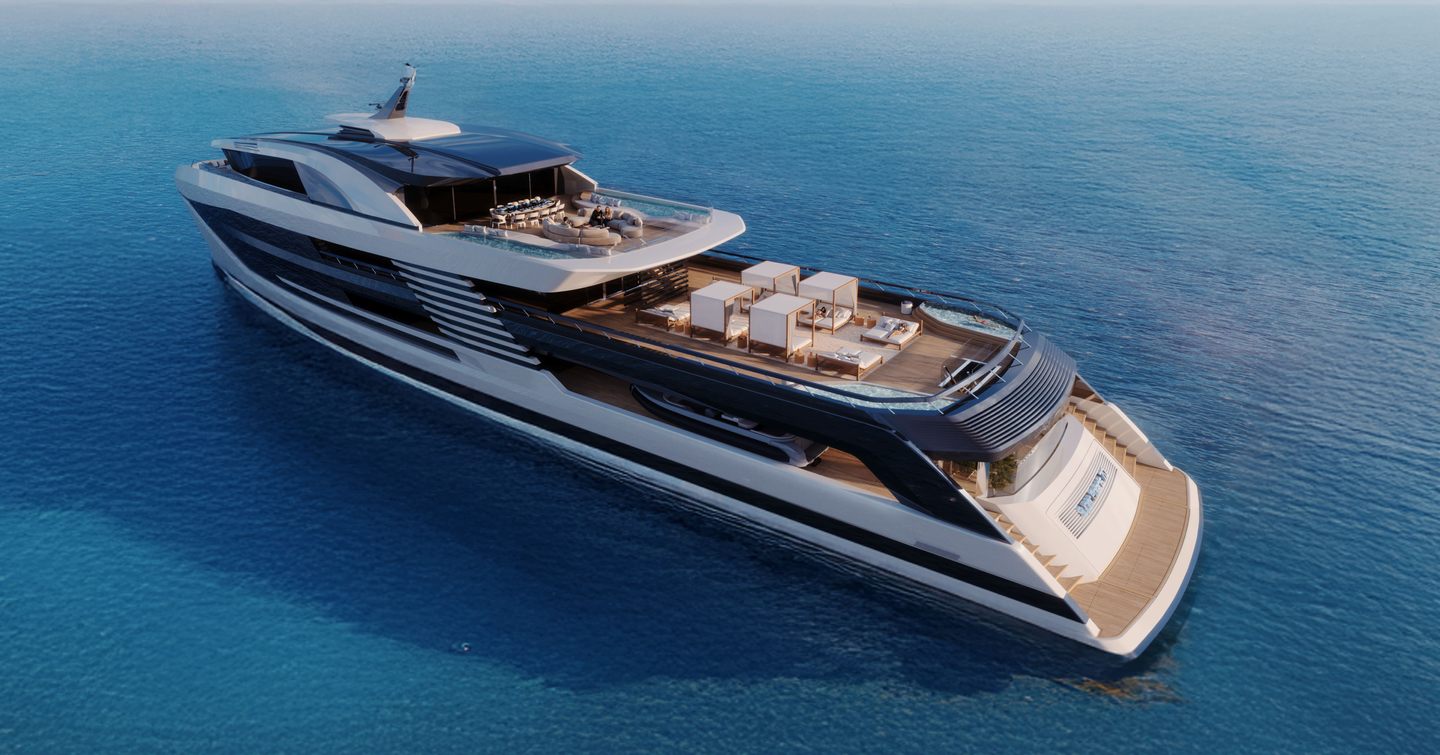 Rendering of Cantieri di Pisa Super Polaris 70 Explorer Yacht 