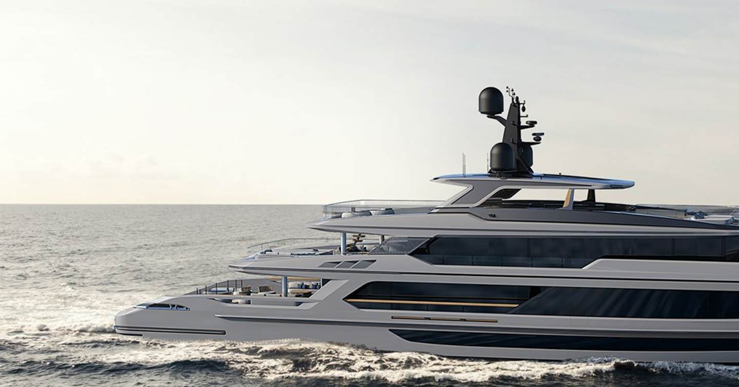 Awandra underway aft view