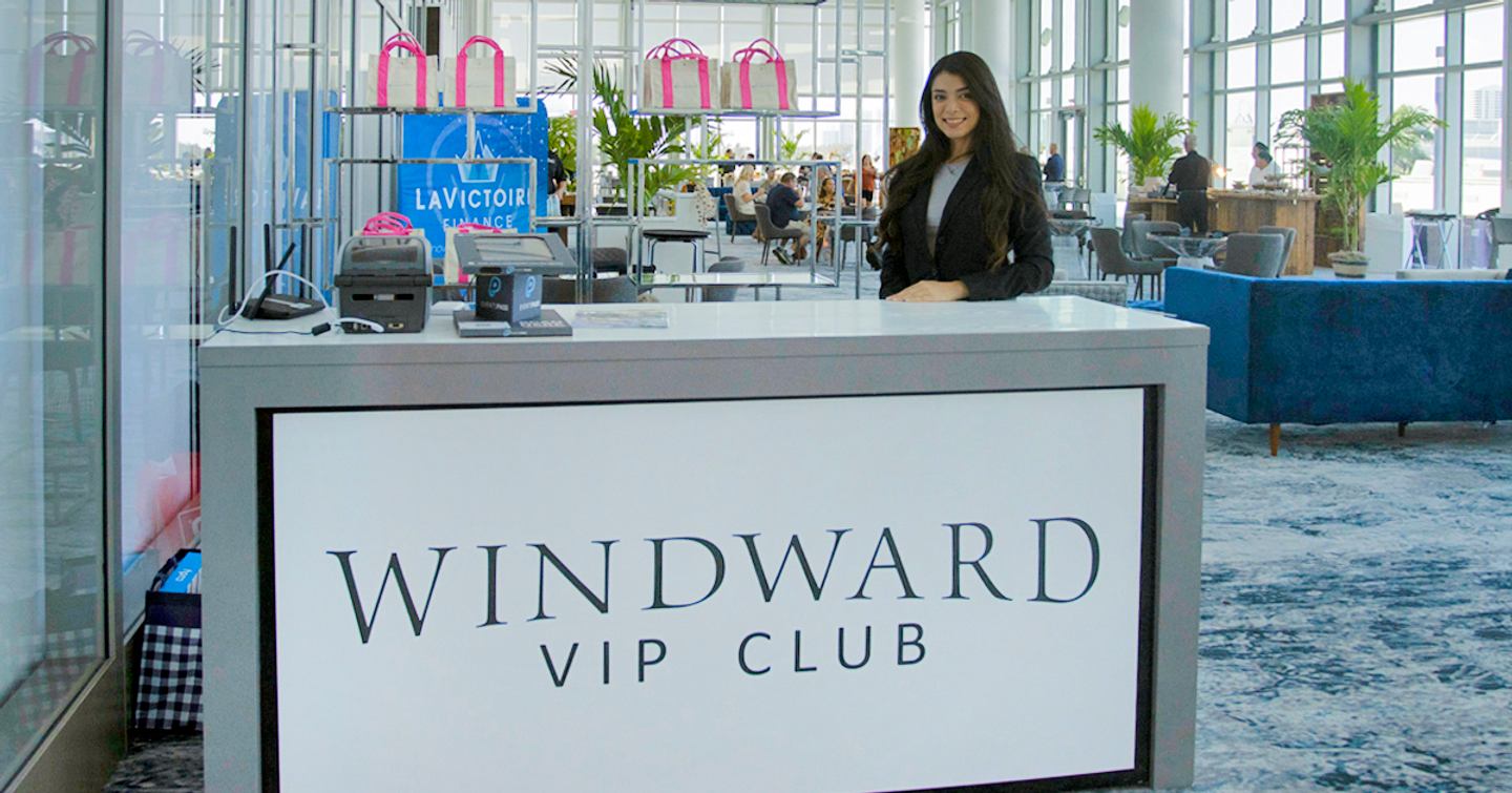 Windward VIP facility reception desk