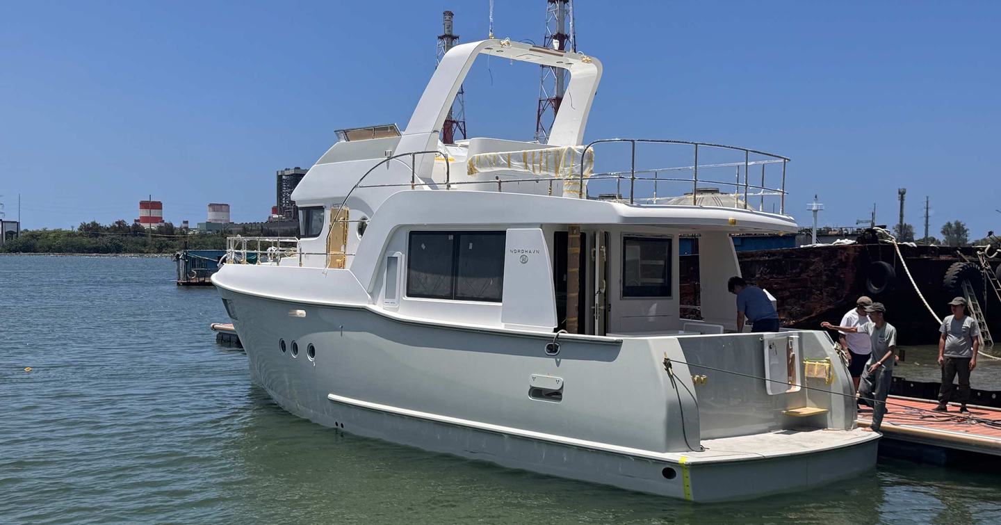 Next-Gen Nordhavn 46 Motor Yacht docked